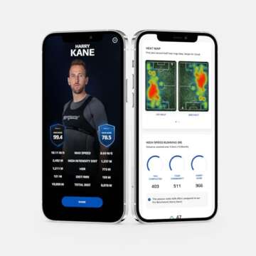 STATSports APEX Athlete Series Soccer Tracker - Advanced Fitness GPS Performance Tracking Vest for Players – Accurate Activity Tracker & Insights - Football & Soccer Training Equipment, Adult M
