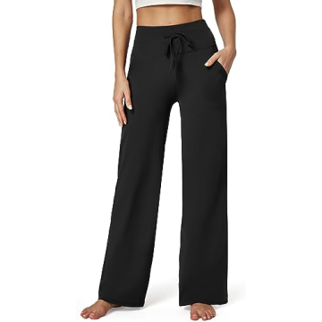 IUGA Wide Leg Yoga Pants for Women Sweatpants with Pockets Yoga Pants Flare Lounge Pants Loose High ...