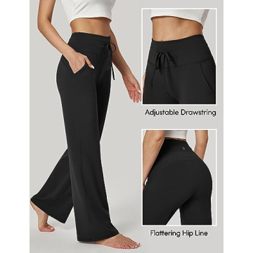IUGA Wide Leg Yoga Pants - Stylish & Comfy with Pockets