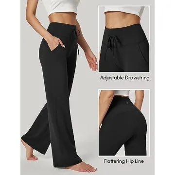 IUGA Wide Leg Yoga Pants - Stylish & Comfy with Pockets