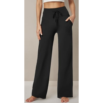 IUGA Wide Leg Yoga Pants - Stylish & Comfy with Pockets