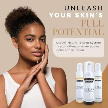 Noir D'or Acne Scar Treatment | Three-Step Gentle Repair Set for Hyperpigmentation, Dark Spot Remova...