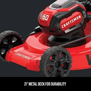 CRAFTSMAN V60 3-in-1 Cordless Mower - Durable & Powerful