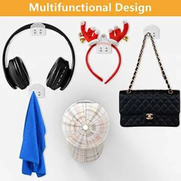 Heynew Adhesive Hat Hooks - Organize Hats Stylishly