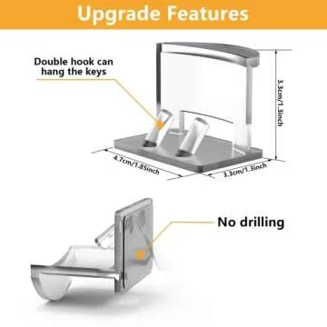 Heynew Adhesive Hat Hooks - Organize Hats Stylishly