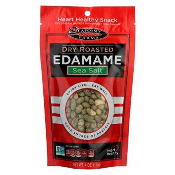 Seapoint Farms Light Salt Dry Roasted Edamame - Healthy Snack Option