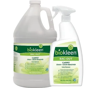 Biokleen Bac-Out Stain Remover for Carpet, Clothes - 32 Ounce and Gallon Refill - Enzymatic, for Pet...
