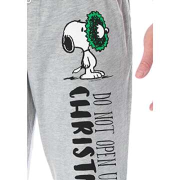 Peanuts Snoopy Christmas Pajama Pants for Adults