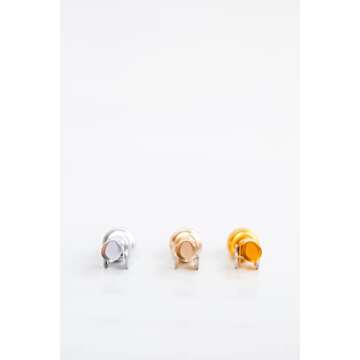 Rail19 Small Clear Glass Mouthwash Dispenser with Metal Pour Spout | Cooking Oil and Vinegar Dispenser - Perfect for The Bathroom, Kitchen and Tabletop, 8oz