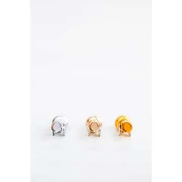 Clear Glass Mouthwash Dispenser with Metal Spout 8oz