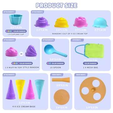 Beach Toys Ice Cream Sand Toys Set: Creative Play for Kids and Toddlers