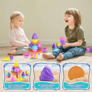 Beach Toys Ice Cream Sand Set for Kids - Fun & Safe