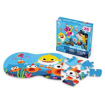 Spin Master Pinkfong Baby Shark 25-Piece Foam Jigsaw Puzzle for Kids
