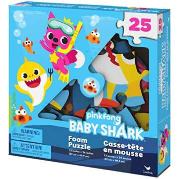 Dip into Fun with Baby Shark 25-Piece Foam Puzzle
