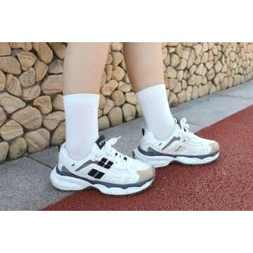 SERISIMPLE Women Thin Bamboo Socks Crew Lightweight Above Ankle Casual Dress Sock For Ladies Bootie Trouser 5 Pairs (White, Large)