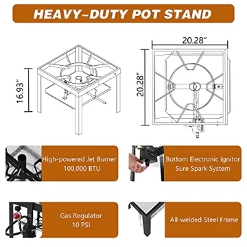 Creole Feast 80 Qt Seafood Boil Kit with Burner