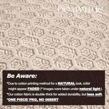 DOMVITUS Floral Pillow Cover - Elegant Couch Accent