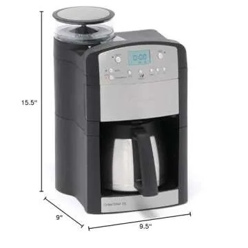 Capresso 465 CoffeeTeam TS 10-Cup Coffeemaker and Grinder