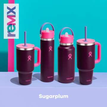 Hydro Flask 32 Oz Travel Tumbler in Sugarplum - Stay Hydrated!