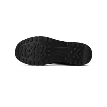 Bruno Marc Men's Insulated Waterproof Snow Boots Warm Winter Outdoor Hiking Work Boot,Black,Size 9.5,SBSB2304M