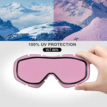OutdoorMaster OTG Ski Goggles for Men Women & Youth