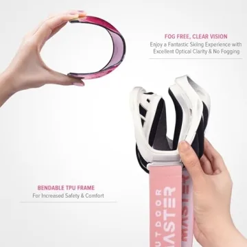 OutdoorMaster OTG Ski Goggles for Men Women & Youth