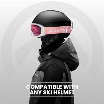 OutdoorMaster OTG Ski Goggles for Men Women & Youth