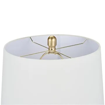 Nourison 23" Rust Orange Ceramic Pot Table Lamp