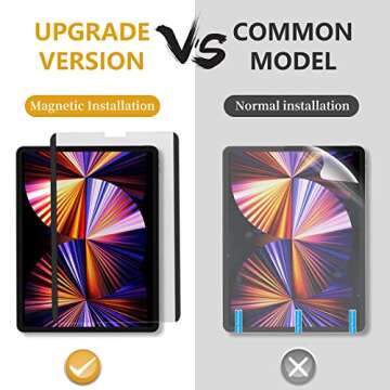 HAOLOCM Magnetic Removable & Reusable Paper-Feel Screen Protector, for ipad Air5/4 10.9/ ipad pro11 Inch (2018-2022 Model) Like Paper, Used for Drawing, Taking Notes，Improve Writing Accuracy.