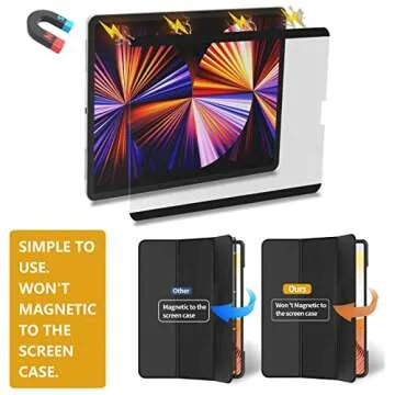 HAOLOCM Magnetic Removable & Reusable Paper-Feel Screen Protector, for ipad Air5/4 10.9/ ipad pro11 Inch (2018-2022 Model) Like Paper, Used for Drawing, Taking Notes，Improve Writing Accuracy.