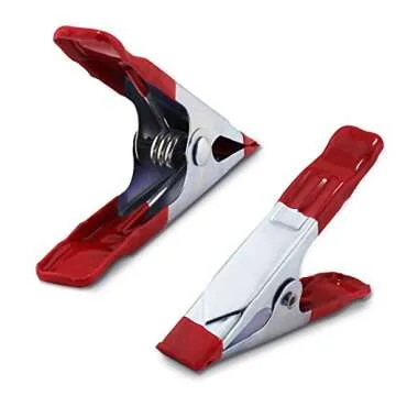 ESUMIC® 6-Piece 4-Inch Heavy Duty Spring Clamps - Ideal for DIY & Camping