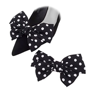 Stylish Tsangbaby Satin Bow Shoe Clips - Versatile Fashion Accessories