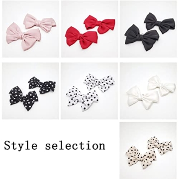 Elegant Tsangbaby Satin Bow Shoe Clips for Women