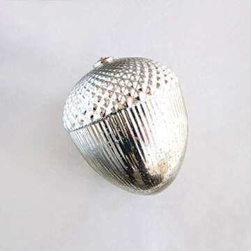 Creative Co-Op Mercury Acorn Ornament for Christmas