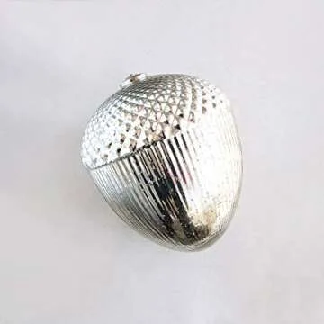 Creative Co-Op Mercury Acorn Ornament for Christmas