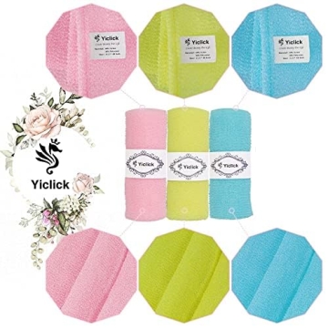 Yiclick Exfoliating Washcloth Towel 3 Pack for Spa Care