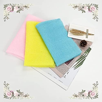 Yiclick Exfoliating Washcloth Towel 3 Pack for Spa Care