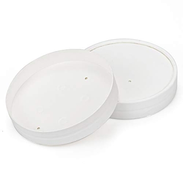 Hedume Paper Ice Cream Cups 60 Pack with Lids