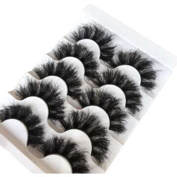 Gmagictobo 3D Faux Mink Lashes Pack - 5 Pairs