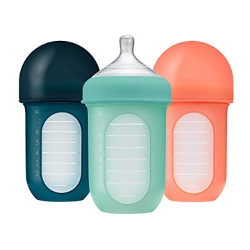 Boon Nursh Silicone Pouch Baby Bottles - 8 Ounce Pack