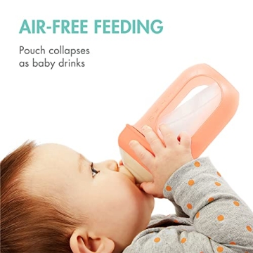 Boon Nursh Silicone Pouch Baby Bottles - 8 Ounce Pack