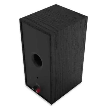 klipsch Reference Next-Generation R-50M Horn-Loaded Bookshelf Speakers with 5.25” Spun-Copper Woofers for Best-in-Class Home Theater Sound in Black