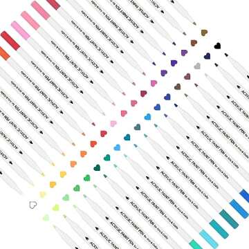 TBC The Best Crafts Acrylic Paint Pen - 36 Color Waterproof, Non-Toxic, Suitable for Various Surface...