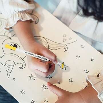 TBC Acrylic Paint Pen Set - 36 Vibrant Colors for Crafts