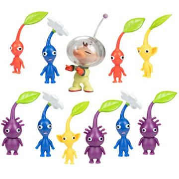 Nintendo Super Mario Captain Olimar & Pikmin Set – Includes 11 Figures