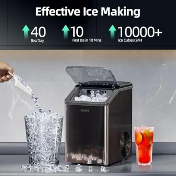 KOVIET Nugget Ice Maker - 40 lbs Soft Chewable Ice