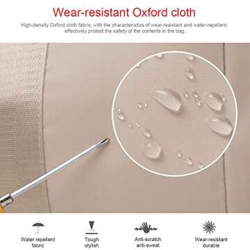 Stylish Waterproof Gym Bag with Shoe Compartment for Women