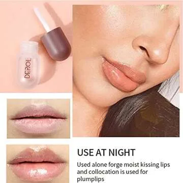 Lip Plumper,Derol Lip Plumper,Natural Lip Plumper,Lip Serum Lip Plumping Lip Gloss,Syrup Cosmetics Lip Plumper Day and Night