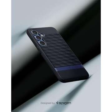 Spigen Parallax MagFit Designed for Galaxy S25 Plus Case [Wireless Charging] (2025) - Navy Violet