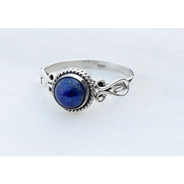 Lapis Lazuli Handmade 925 Silver Ring, Ideal Jewelry Gift